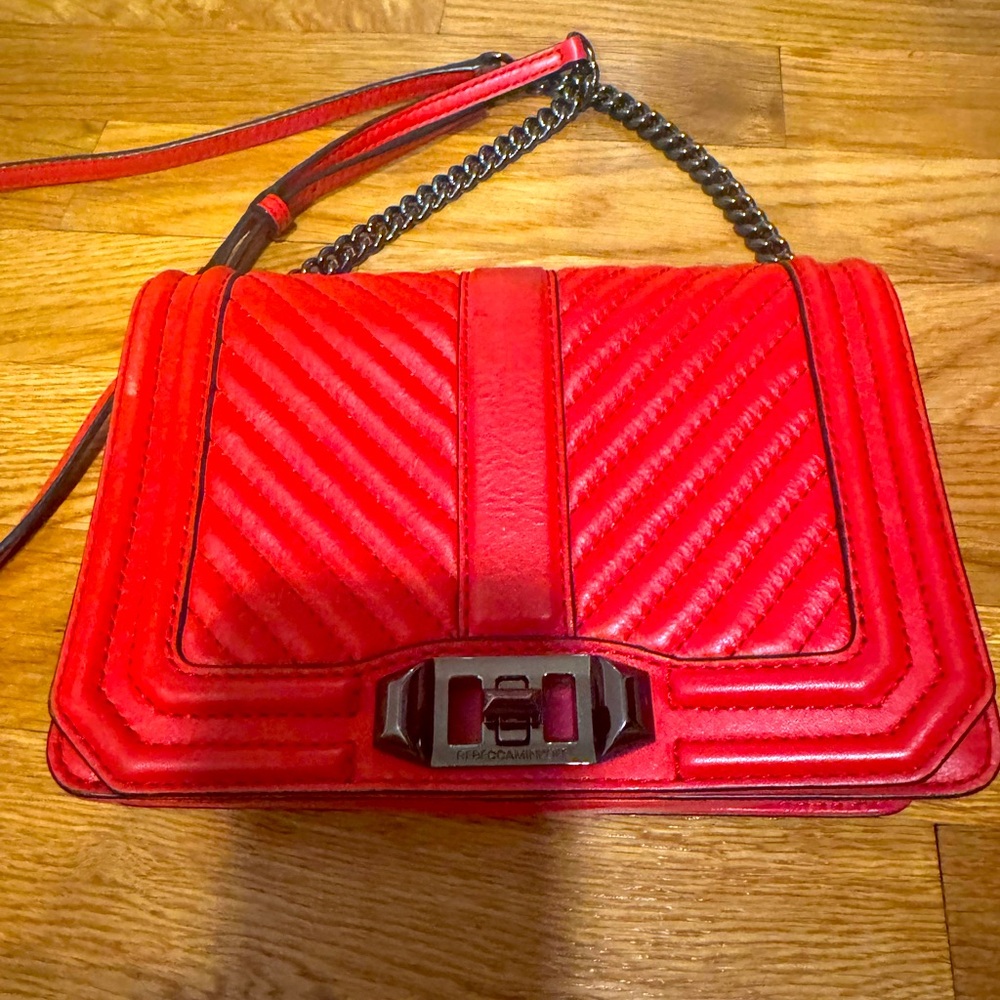 Rebecca Minkoff Red Quilted Shoulder Bag